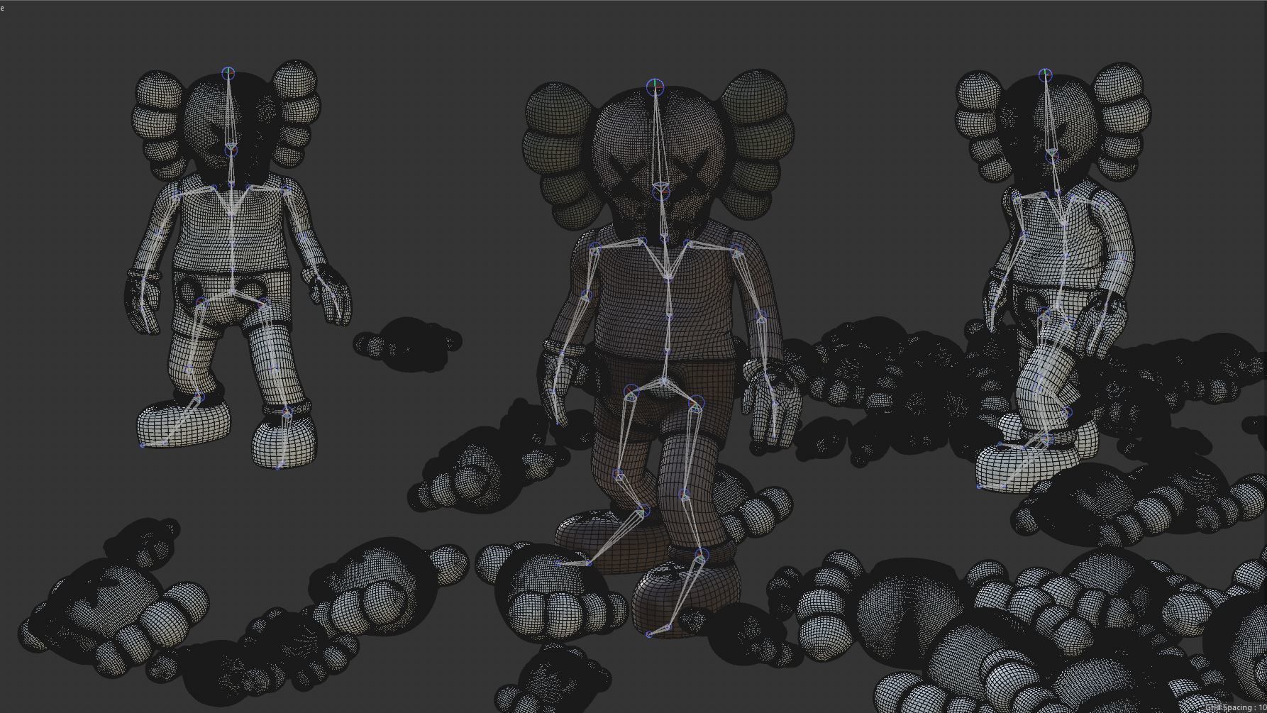 KAW RIGGED CHARACTER Low-poly 3D model_14