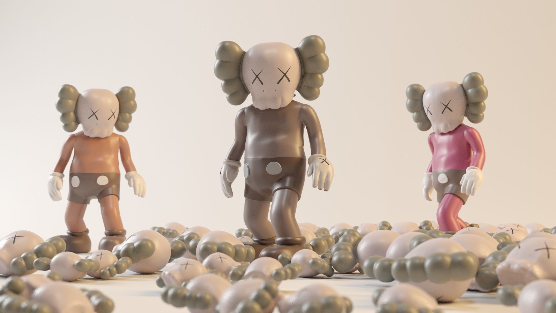 KAW RIGGED CHARACTER Low-poly 3D model_9