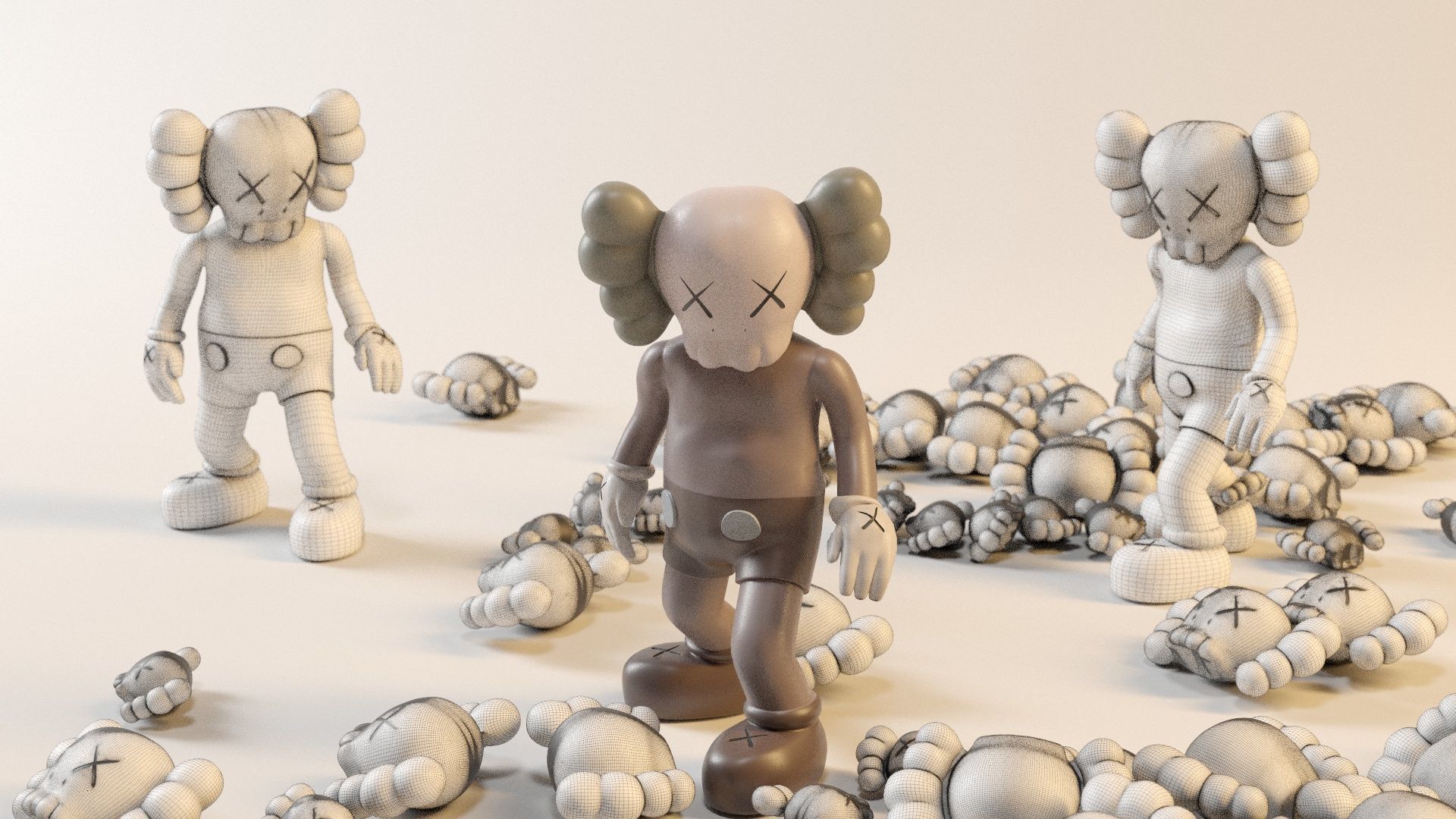 KAW RIGGED CHARACTER Low-poly 3D model_7