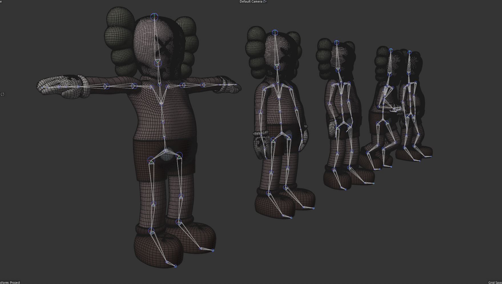 KAW RIGGED CHARACTER Low-poly 3D model_16