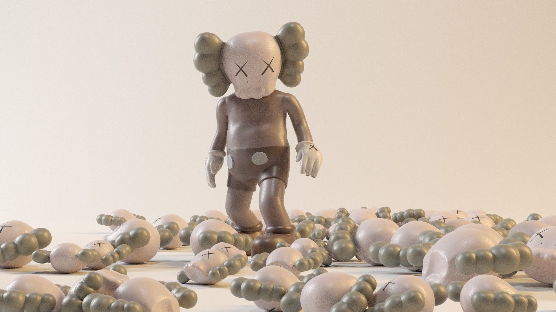 KAW RIGGED CHARACTER Low-poly 3D model_8