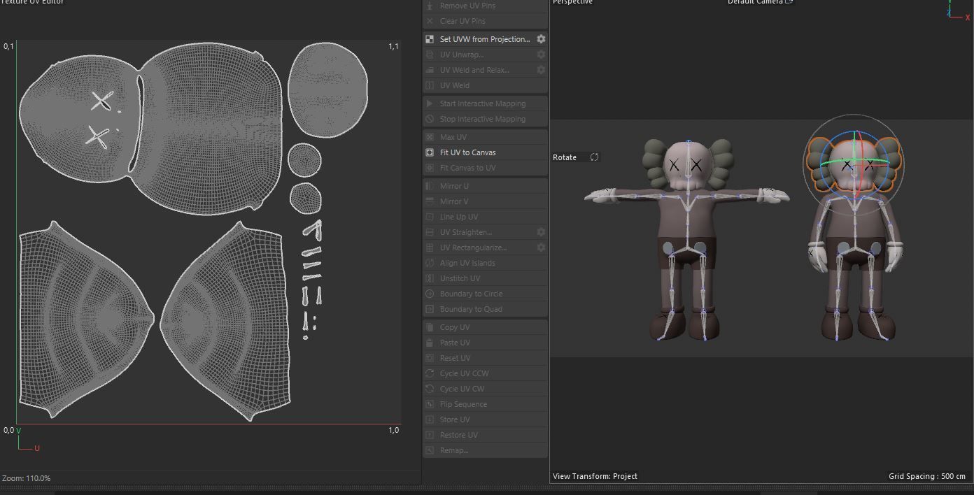 KAW RIGGED CHARACTER Low-poly 3D model_12