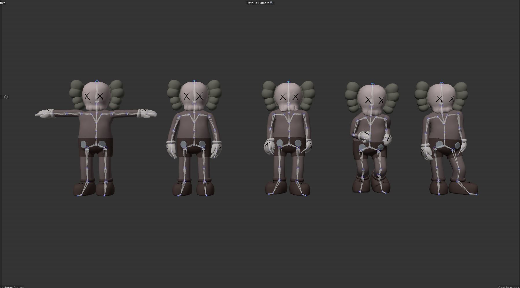 KAW RIGGED CHARACTER Low-poly 3D model_15