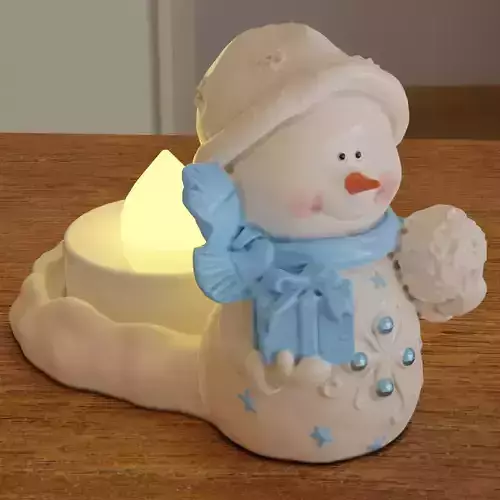 cute snowman - christmas ornament - winter decoration - home