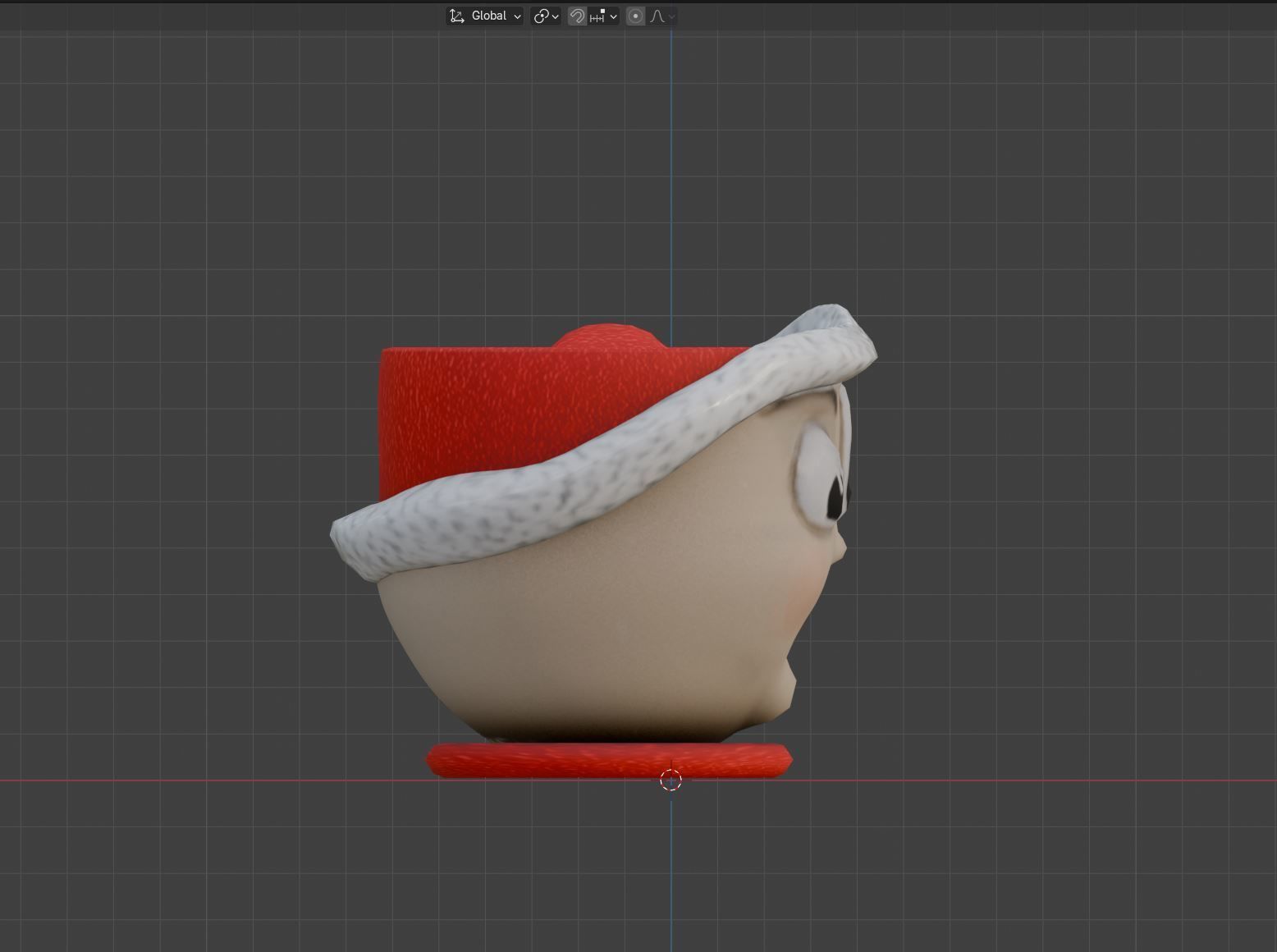 Goofy Elf Mug Low-poly 3D model_5