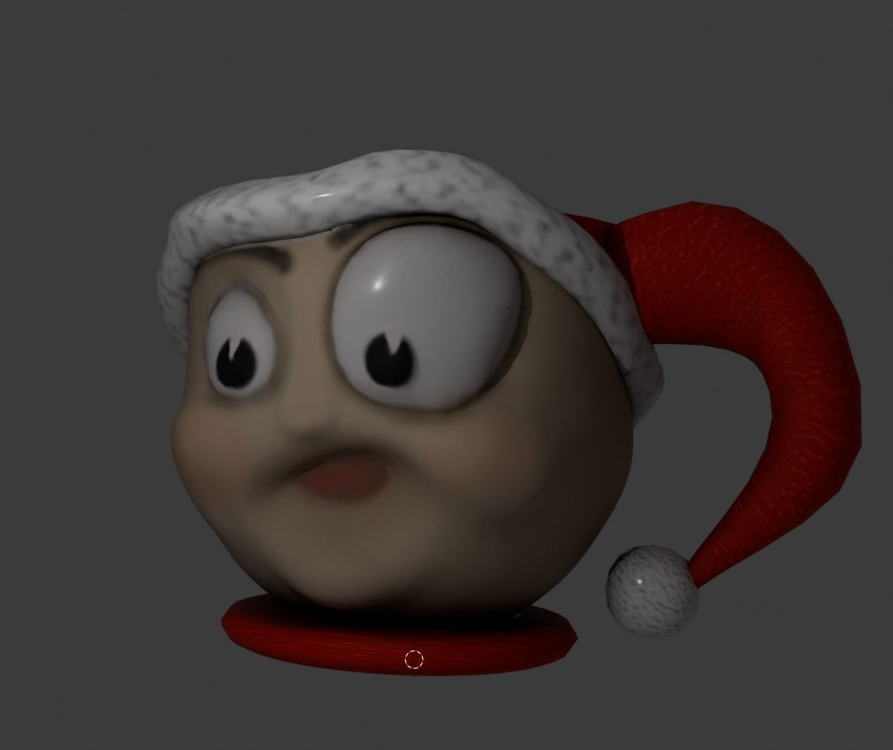 Goofy Elf Mug Low-poly 3D model_1