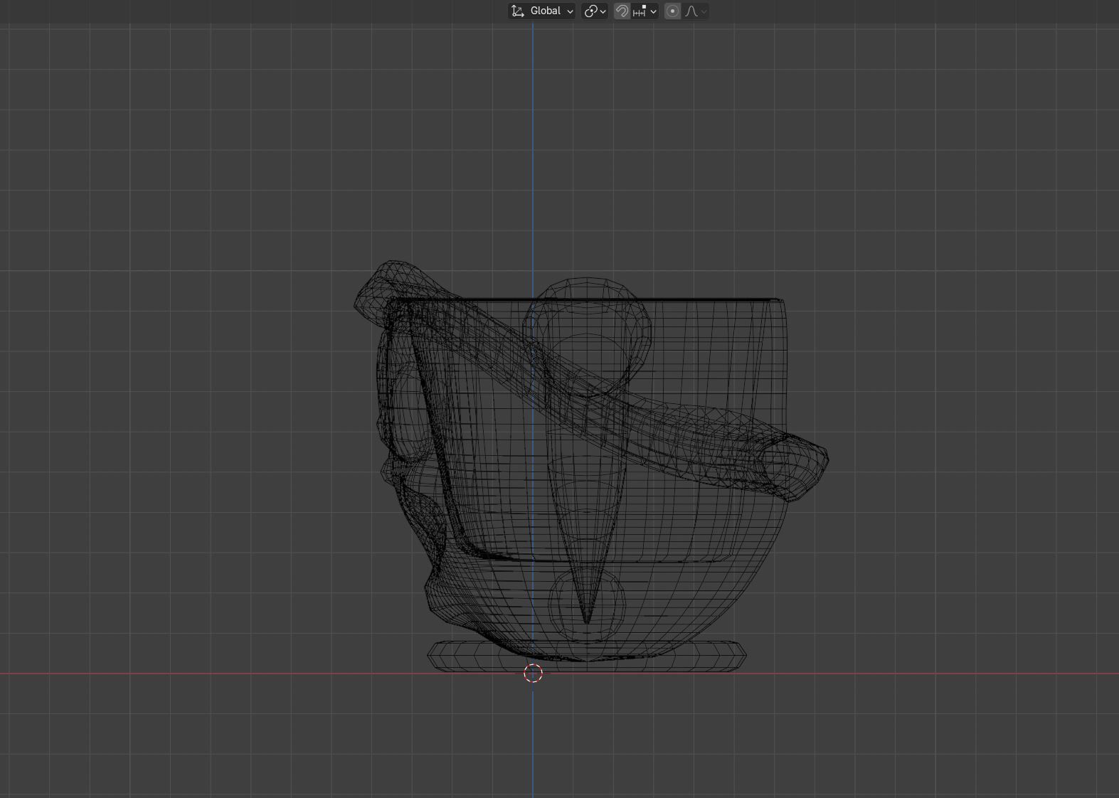 Goofy Elf Mug Low-poly 3D model_13