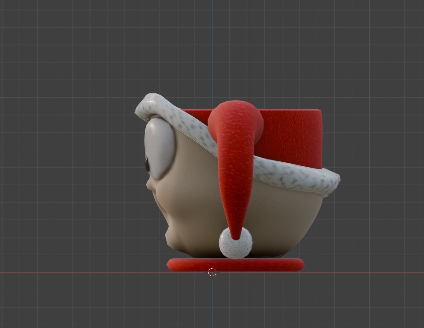 Goofy Elf Mug Low-poly 3D model_4