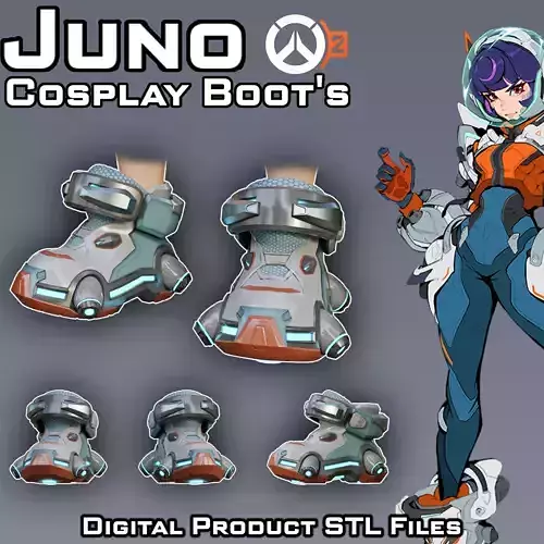 Si Fi Juno Space Ranger Boots Overwatch 2 3D print model