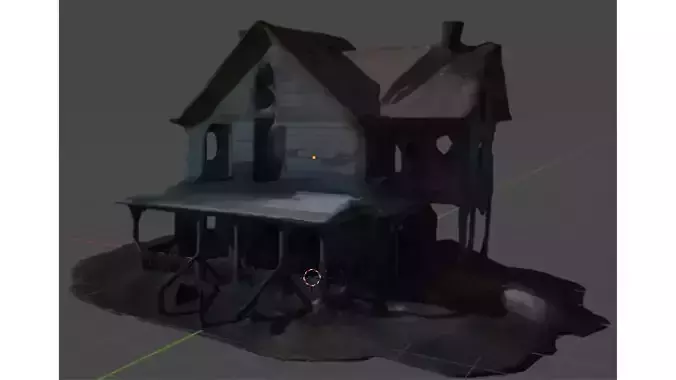 Abandoned house 3D print model