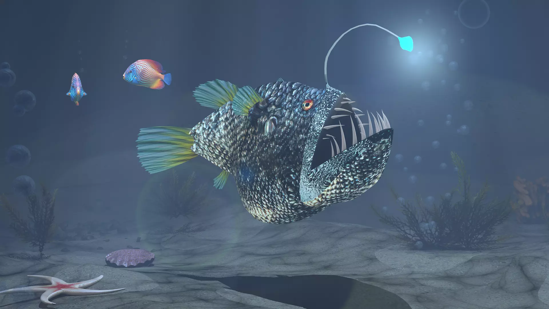peixe lanterna 3D model