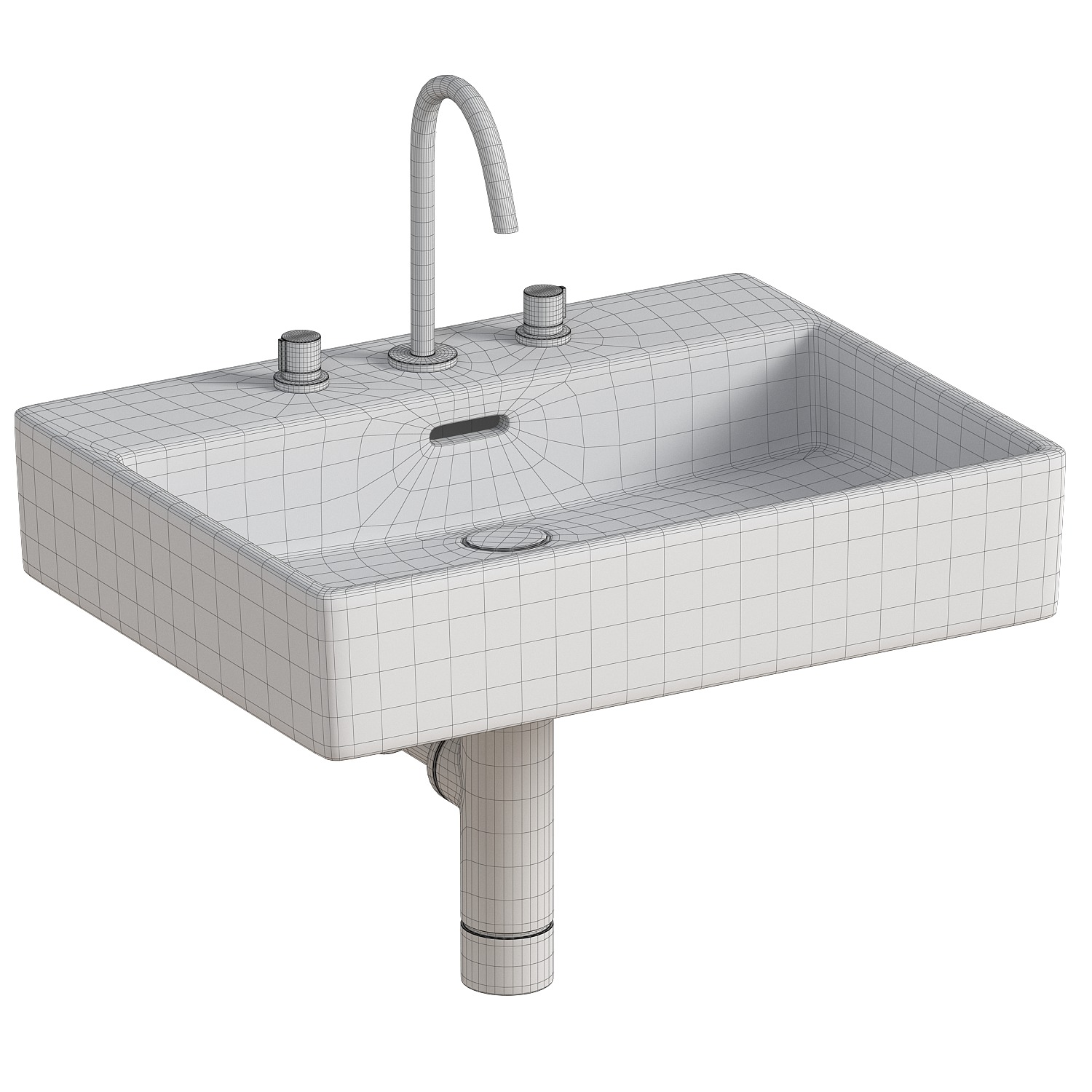ceramic washbasin 3D model_1