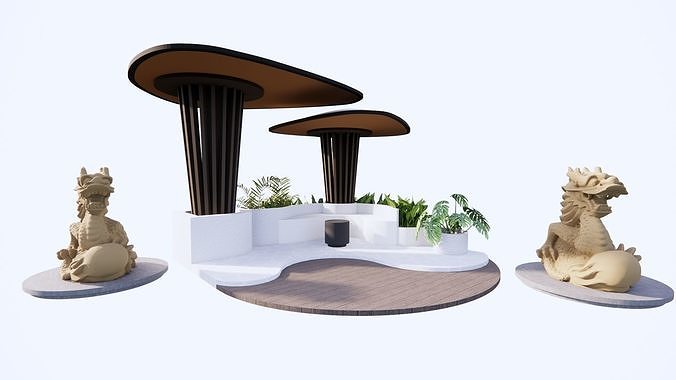 Gazebo 1 3D model