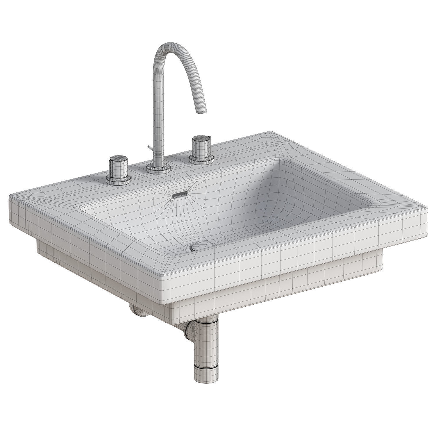  washbasin 3D model_1