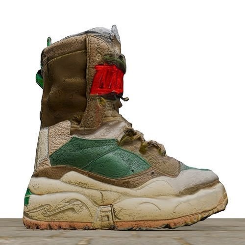 Hiking Sneaker Boots Free low-poly 3D model