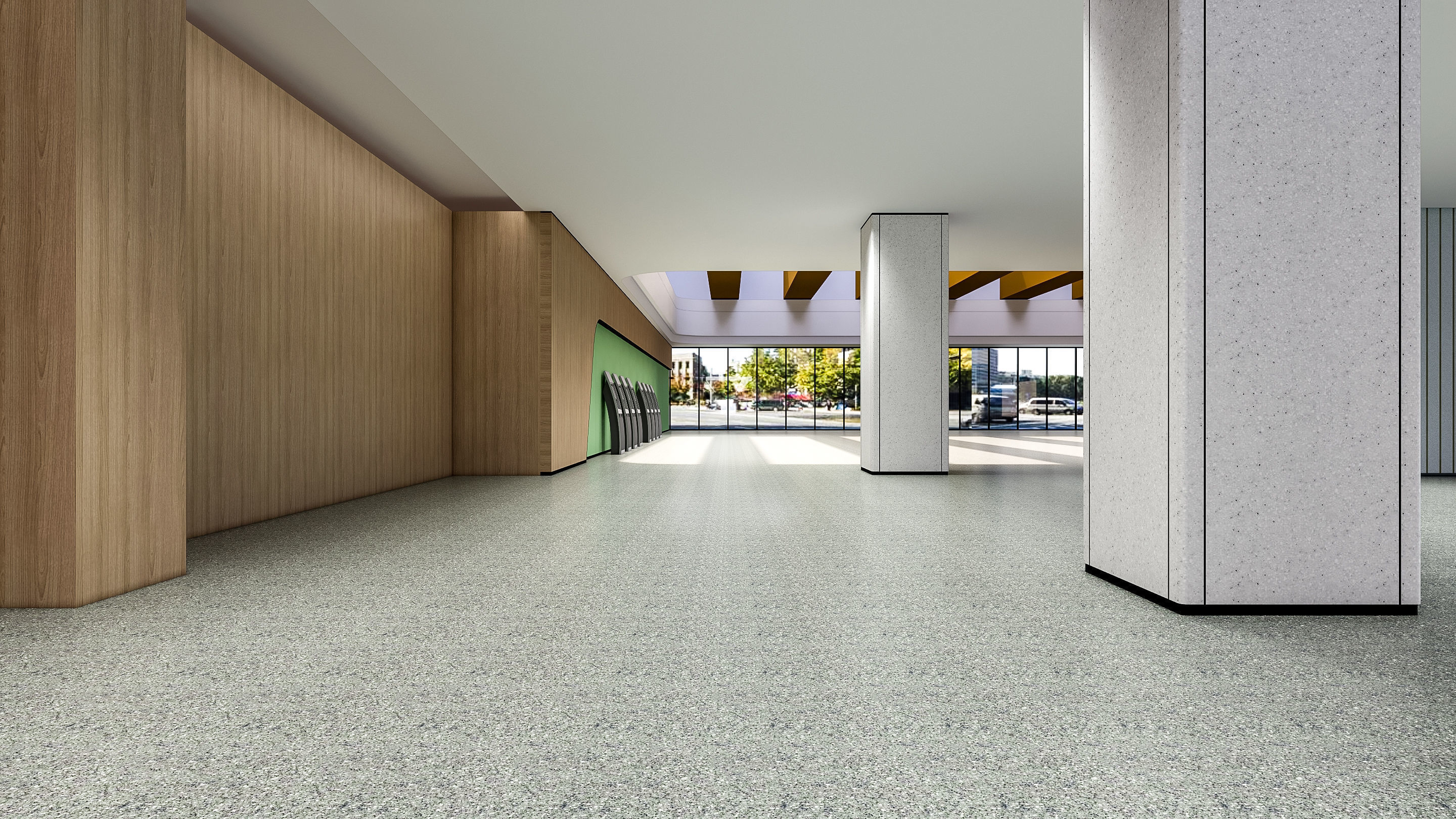 Hospital corridor Nurses station 0 3D model_14