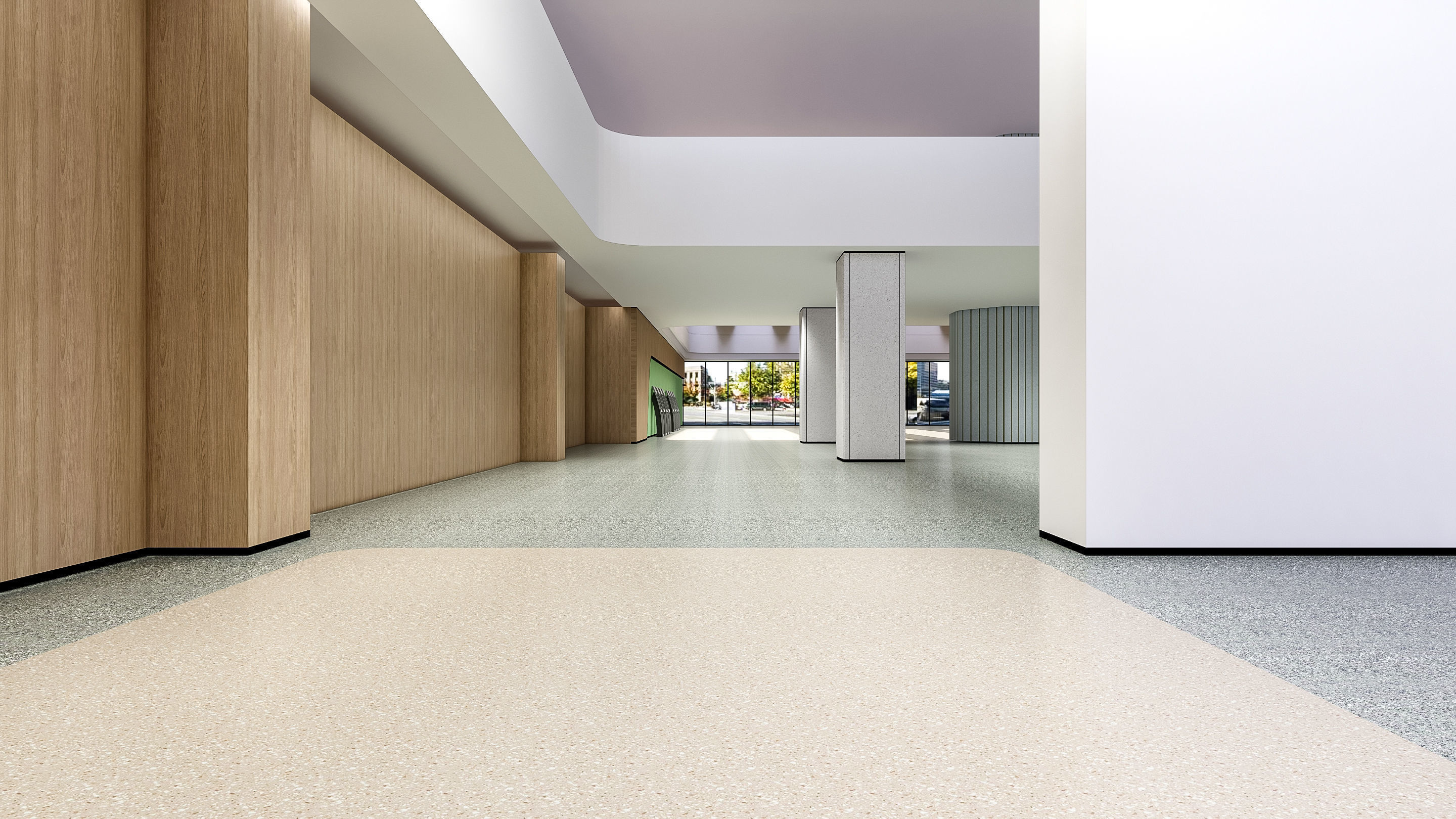 Hospital corridor Nurses station 0 3D model_8