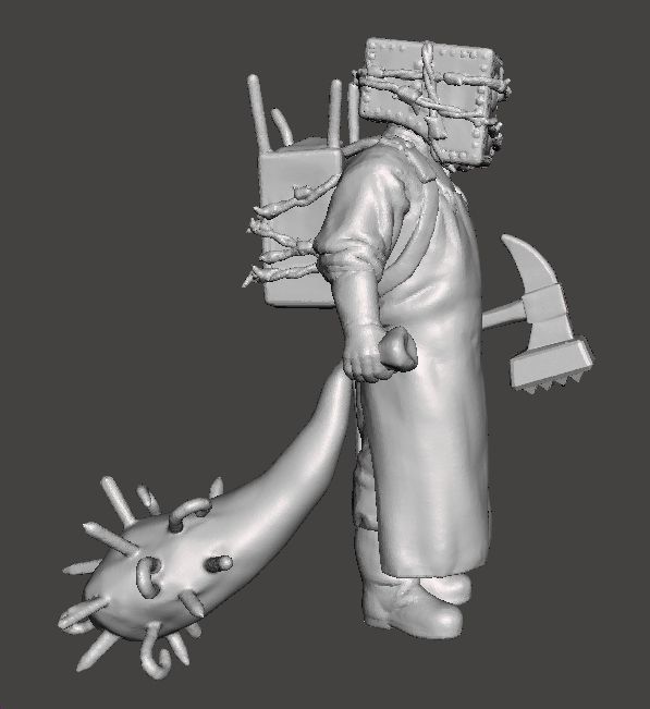 EVIL WITHIN THE KEEPER MINIATURE MODEL FOR HORROR FANTASY RPG 3D print model_3