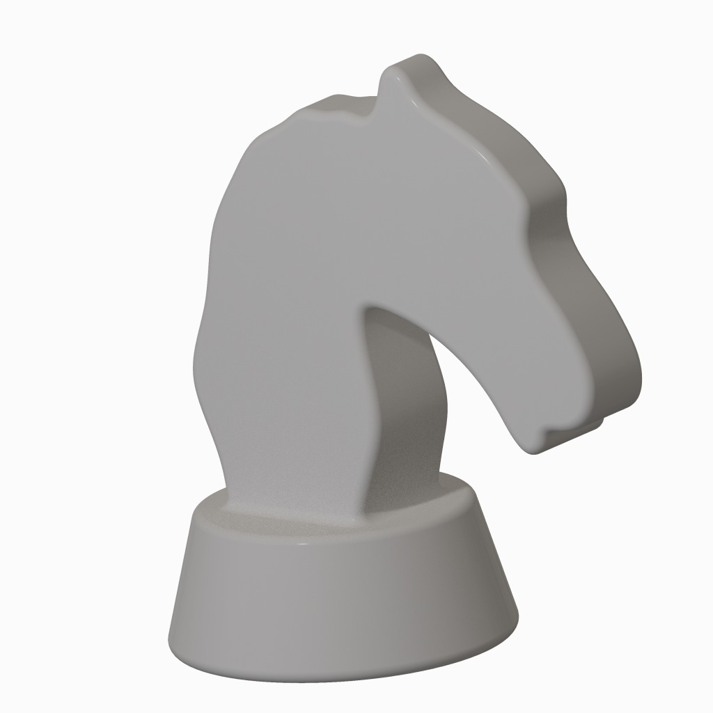Chess Game Horse 3D print model_1