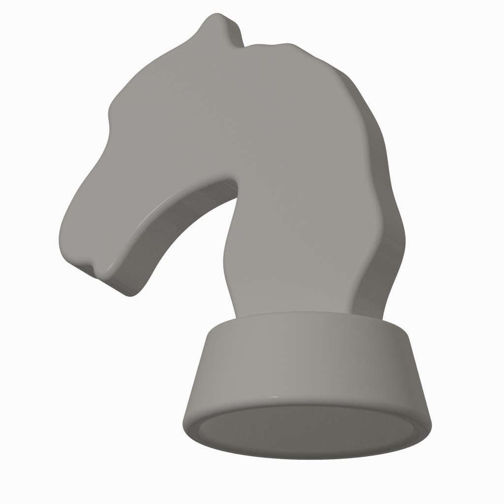 Chess Game Horse 3D print model_2