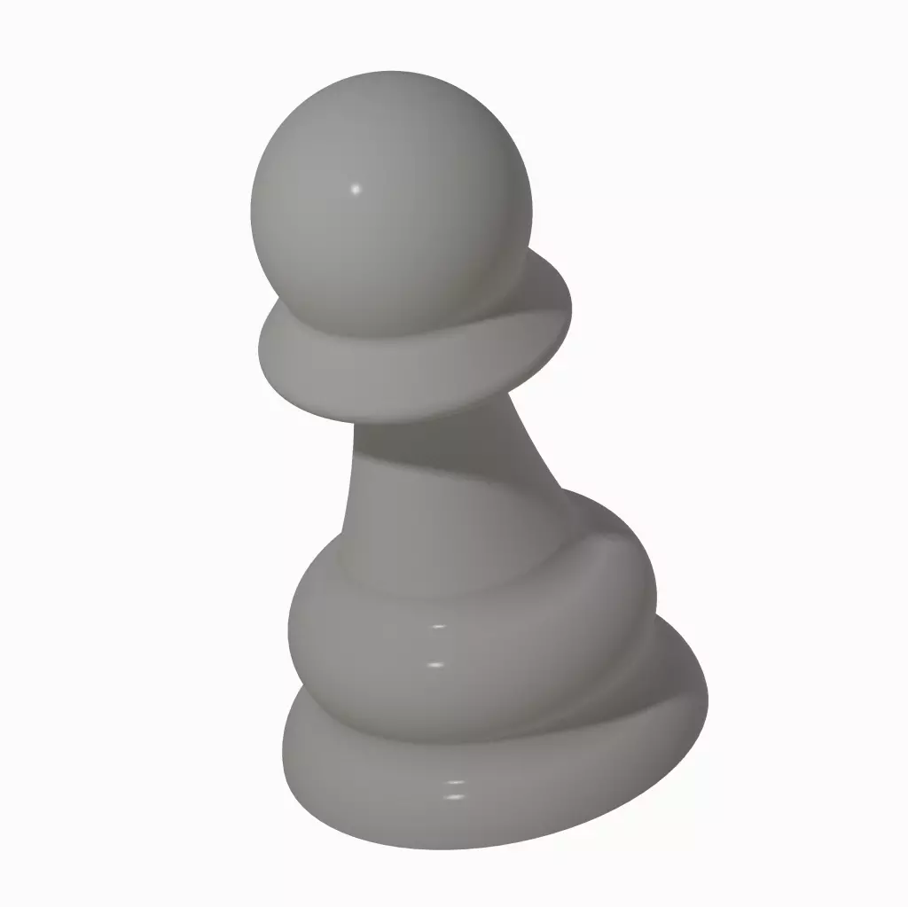 Chess Game Pawn 3D print model_0