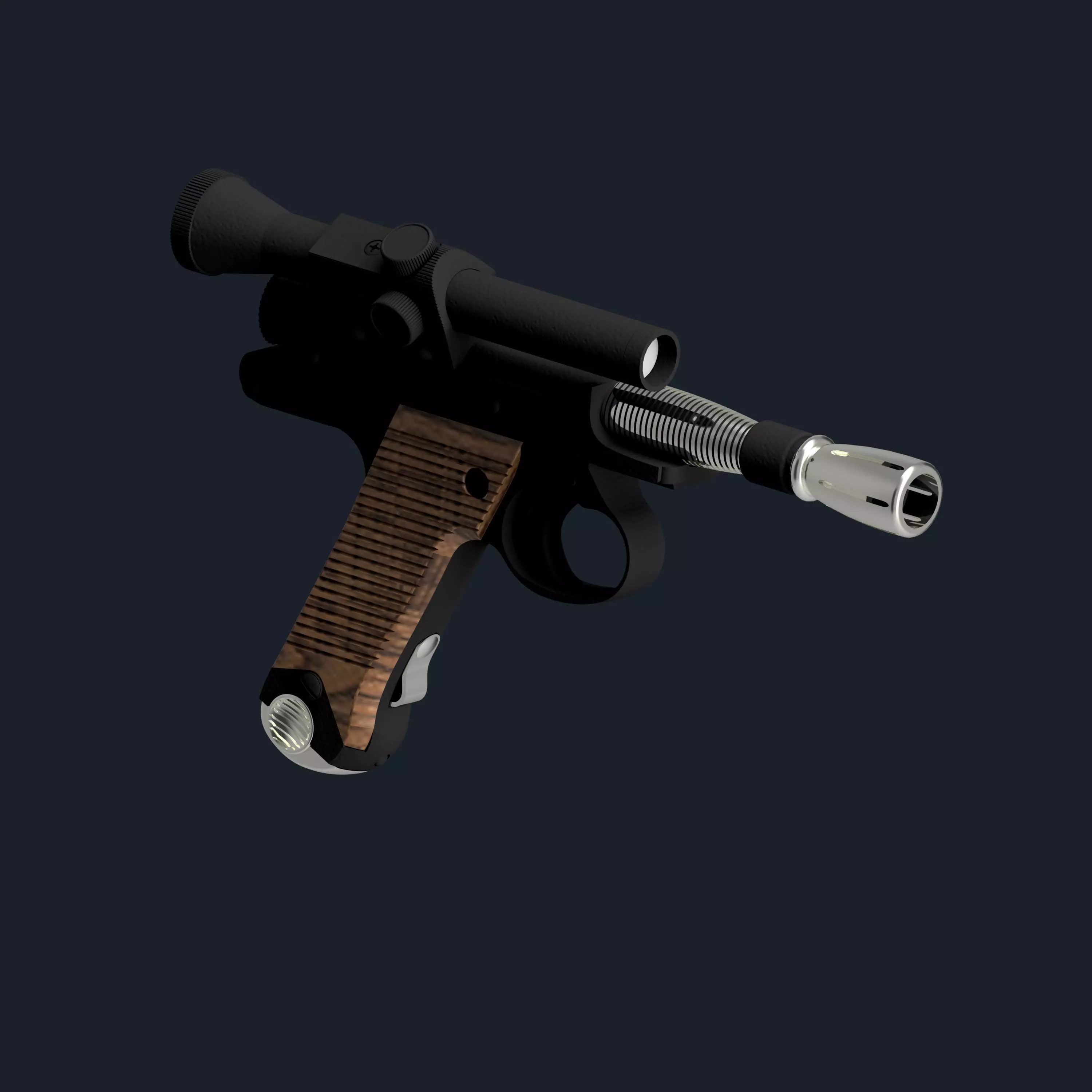 Cara Dune Blaster Cosplay Prop 3D print model_0