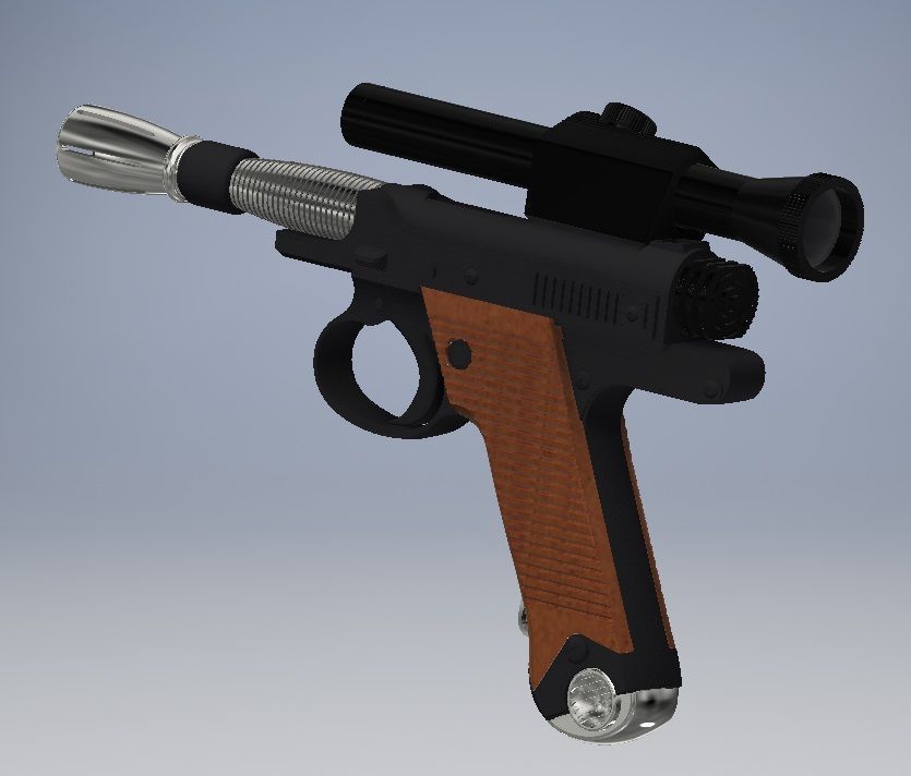 Cara Dune Blaster Cosplay Prop 3D print model_4