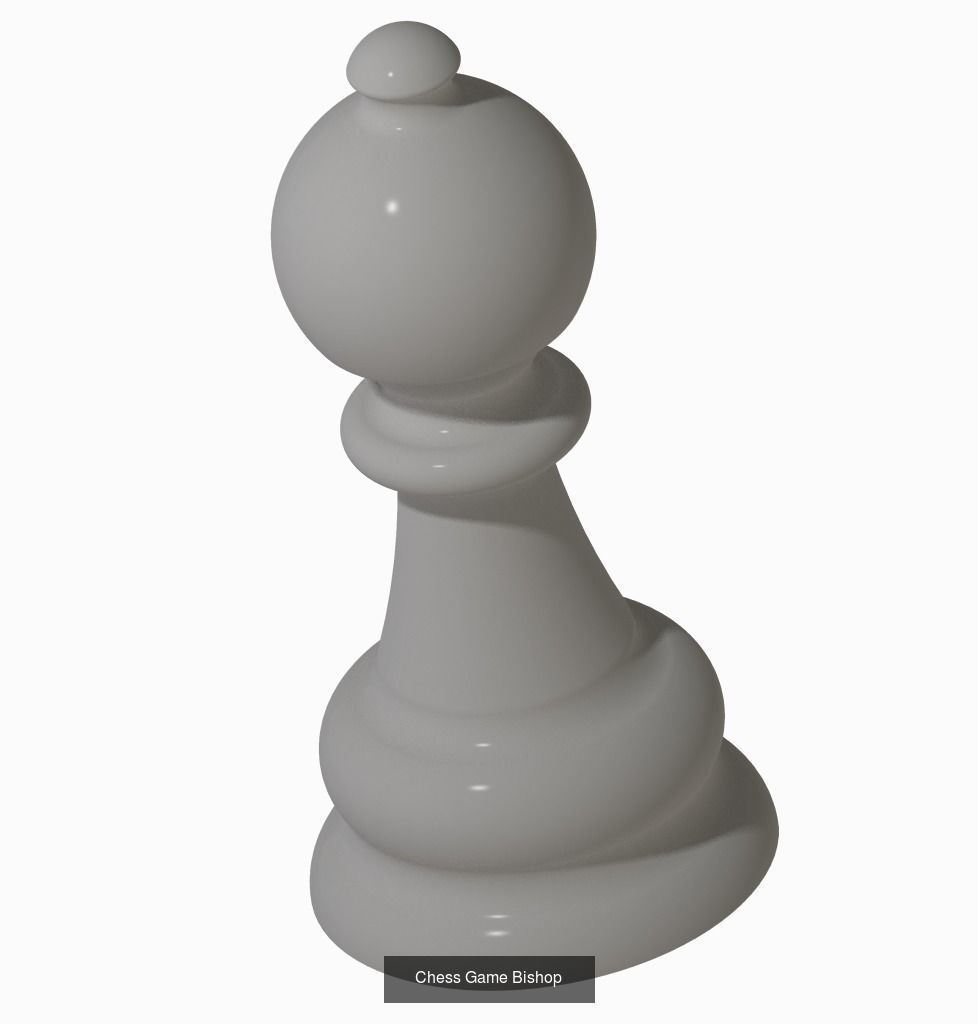 CHESS BOARD GAME PIECES PACK 3D Model Collection_3