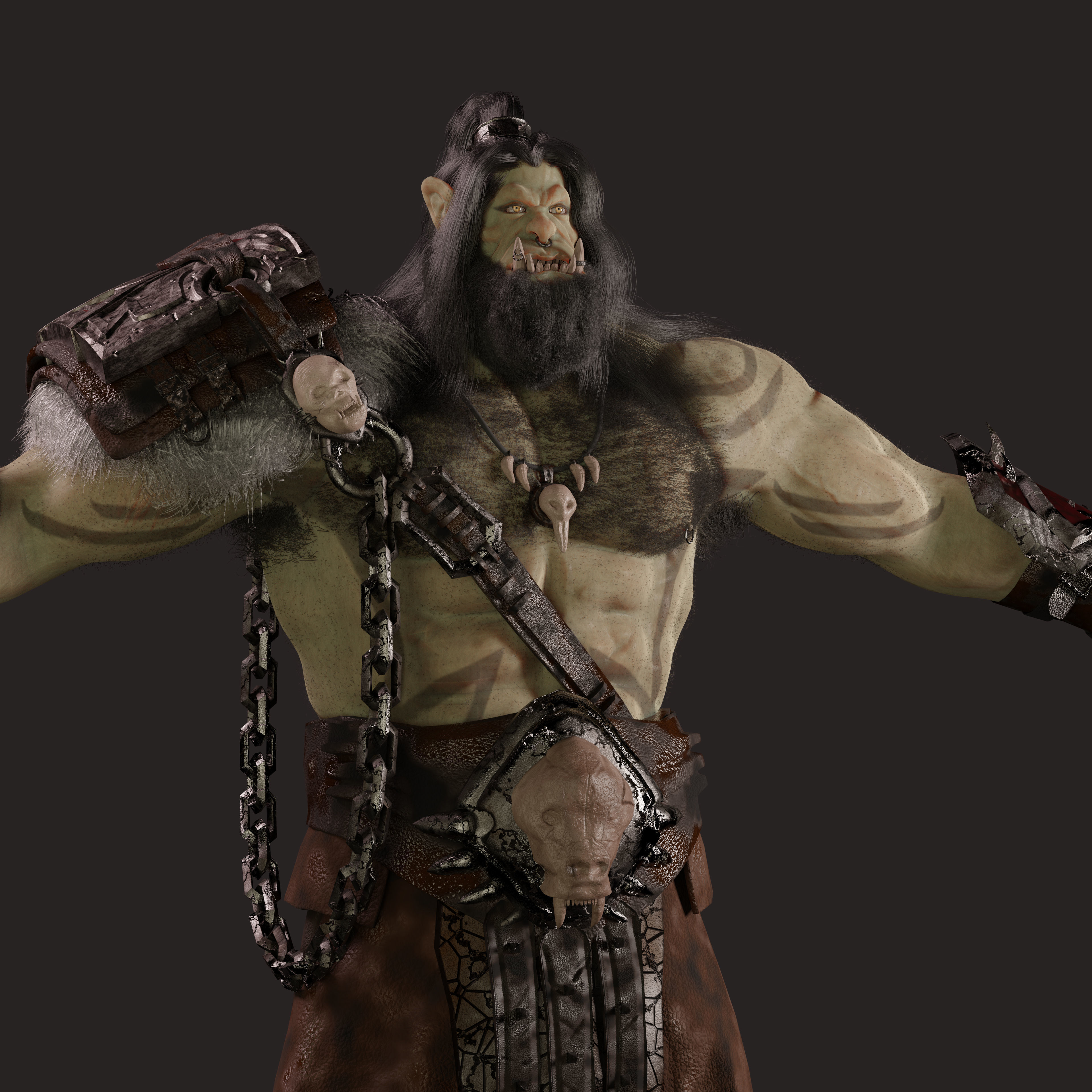 Orc 3D Character 3D model_1