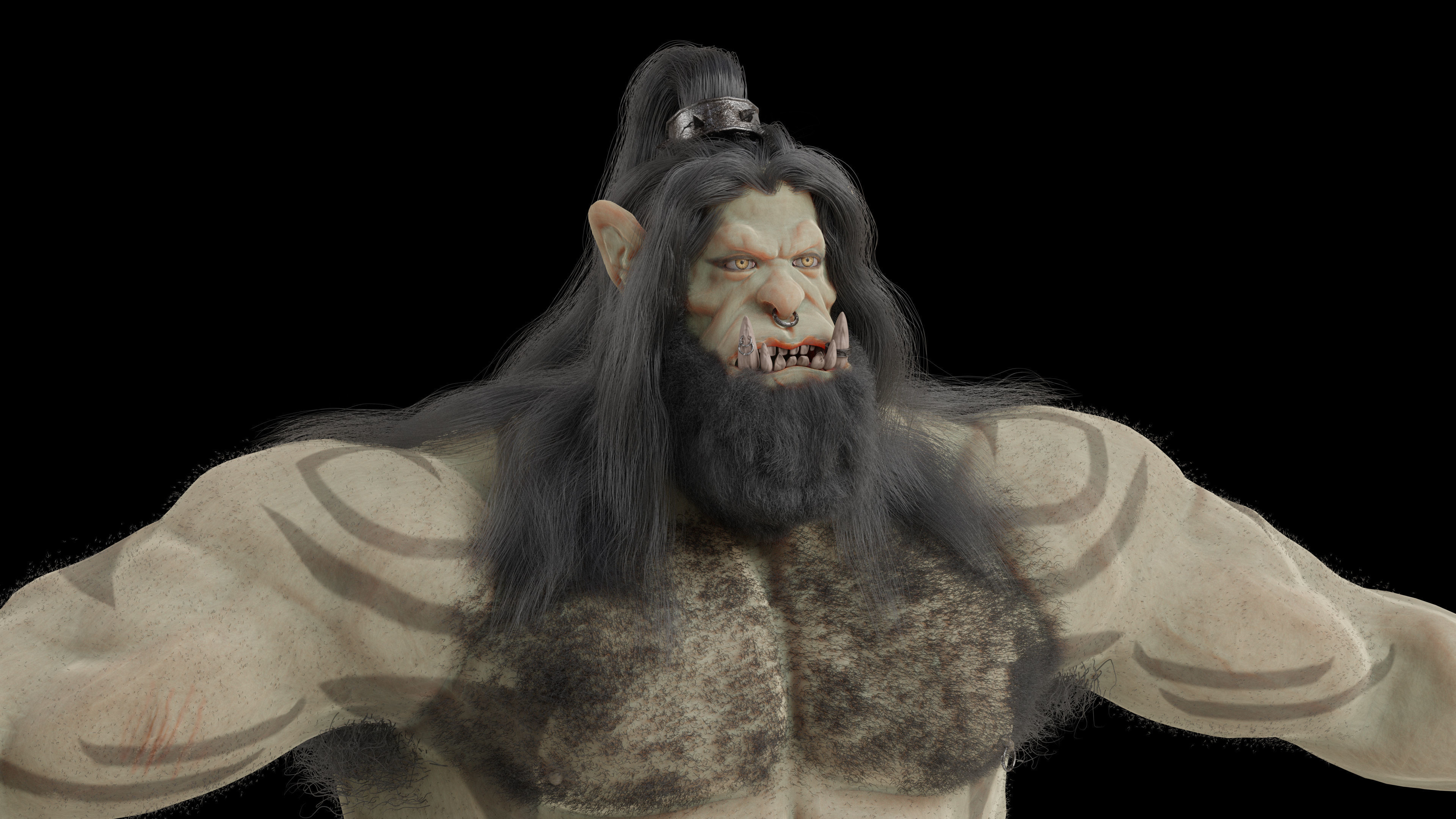 Orc 3D Character 3D model_3