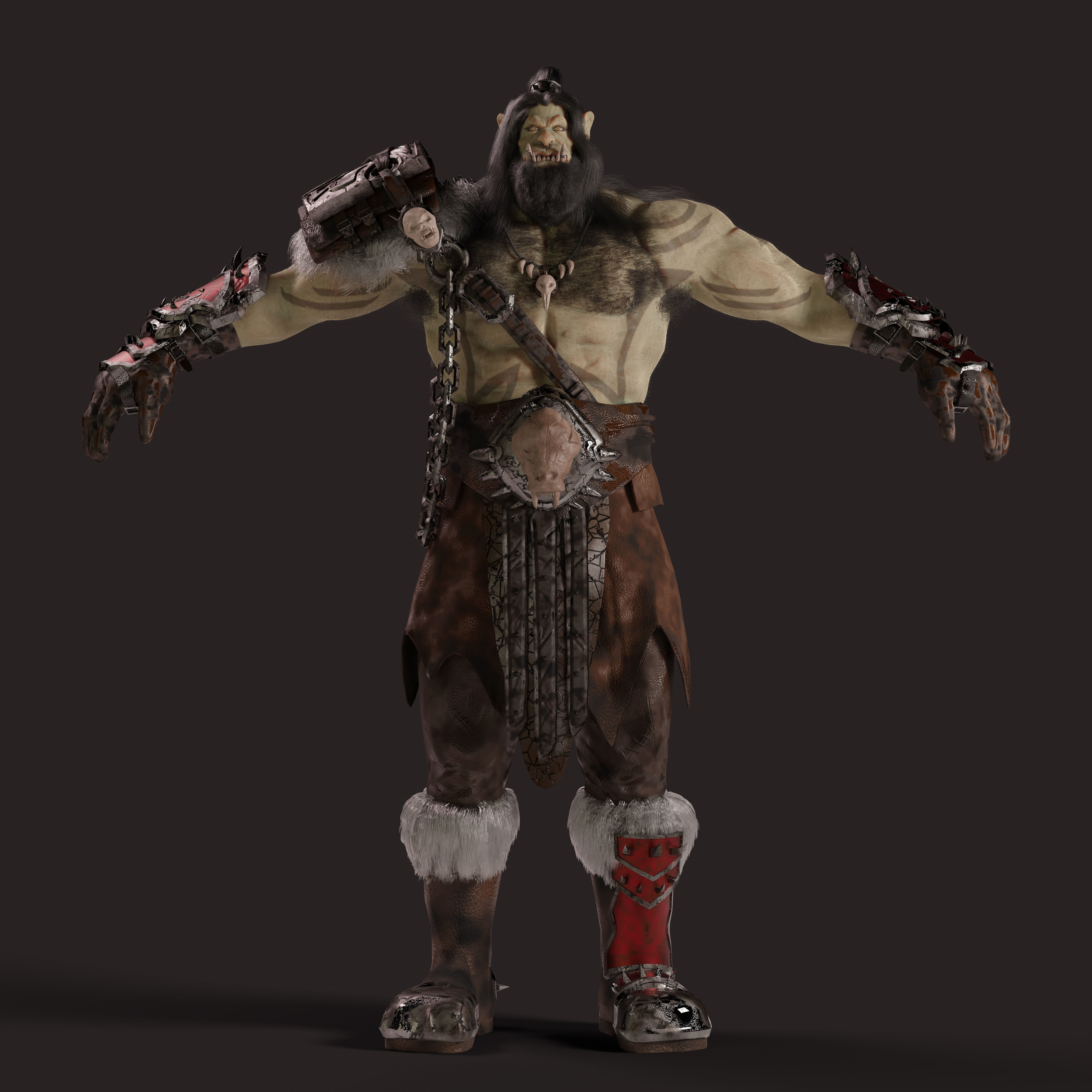 Orc 3D Character 3D model_2