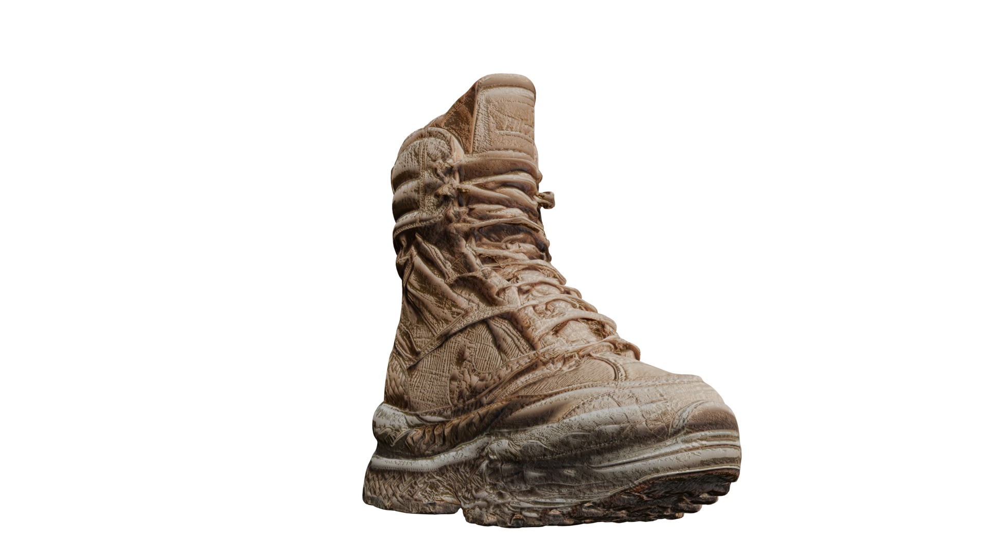Desert Trek Boots Free low-poly 3D model_1