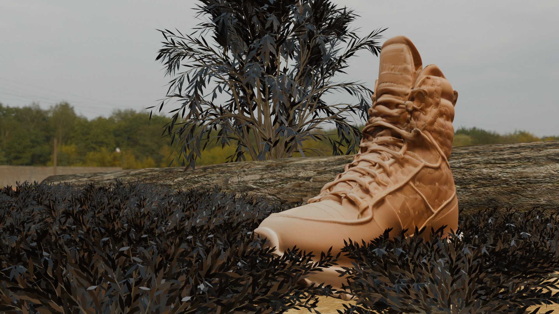 Desert Trek Boots Free low-poly 3D model_3