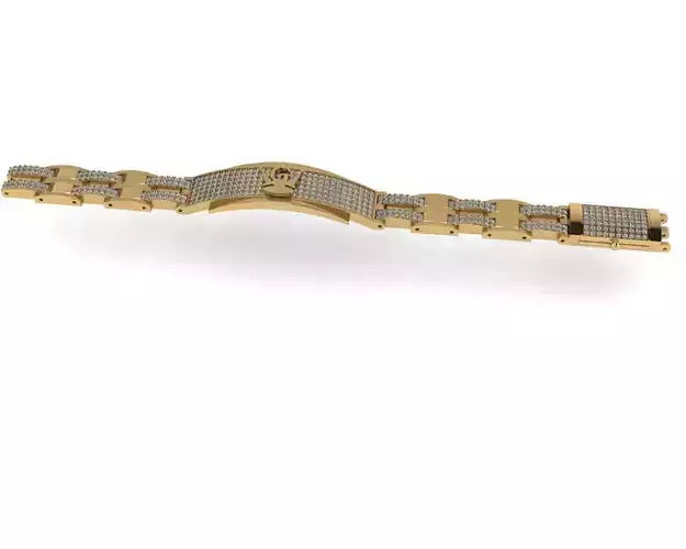 Diamond bracelets 3d render