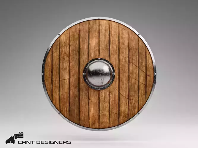 Viking Shield Low-poly 3D model
