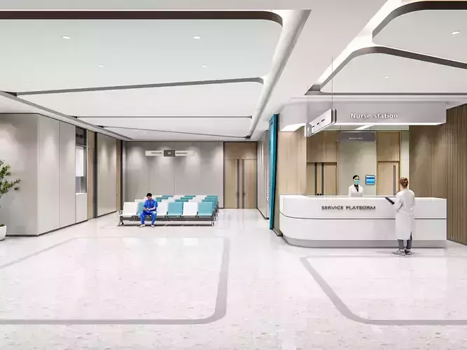 Hospital lobby reception hall 5