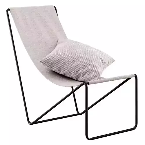 Lounge Sling Chair By Verner Panton 3D model