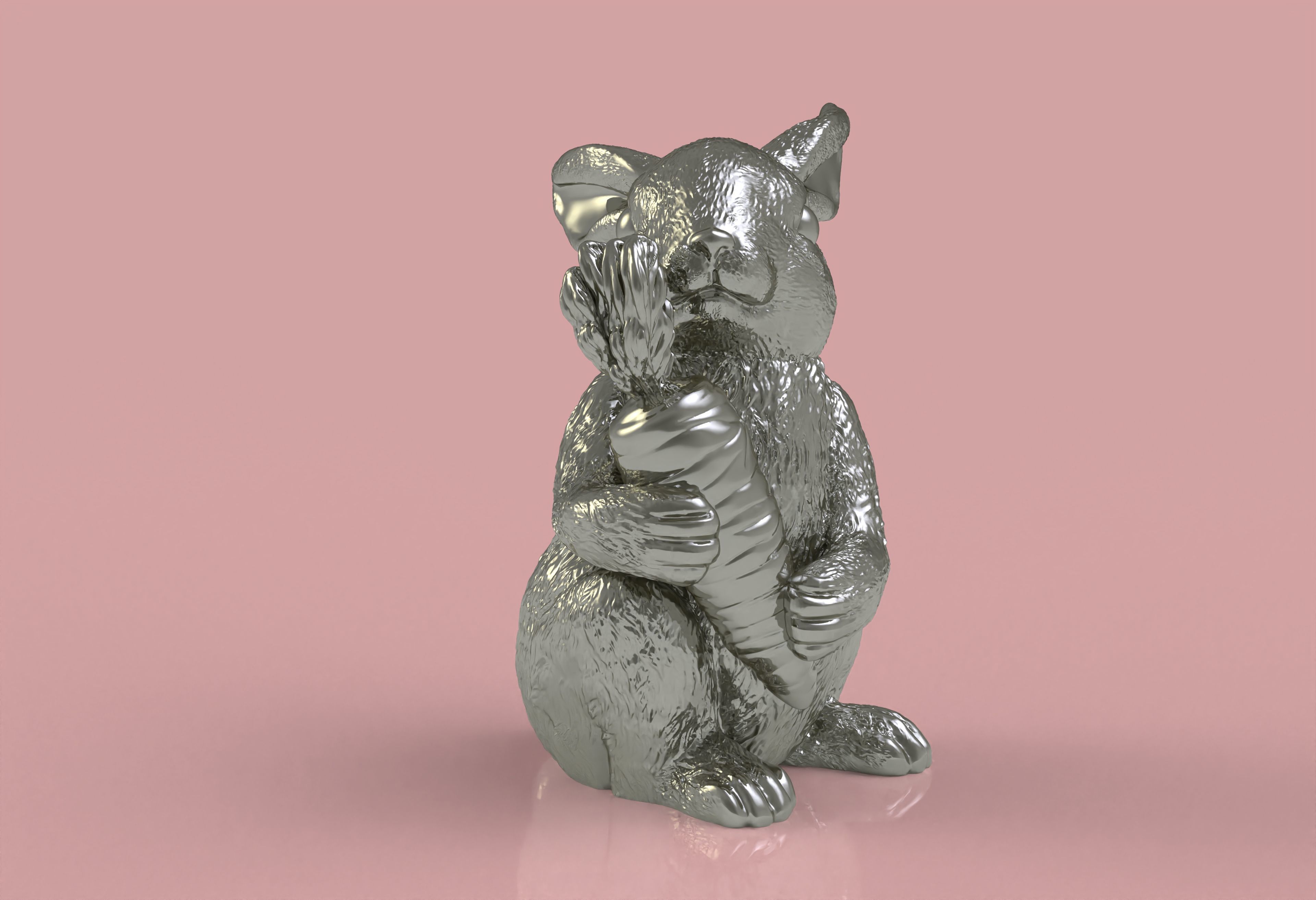 Bunny with Carrot Full 3d print model 3D print model_24