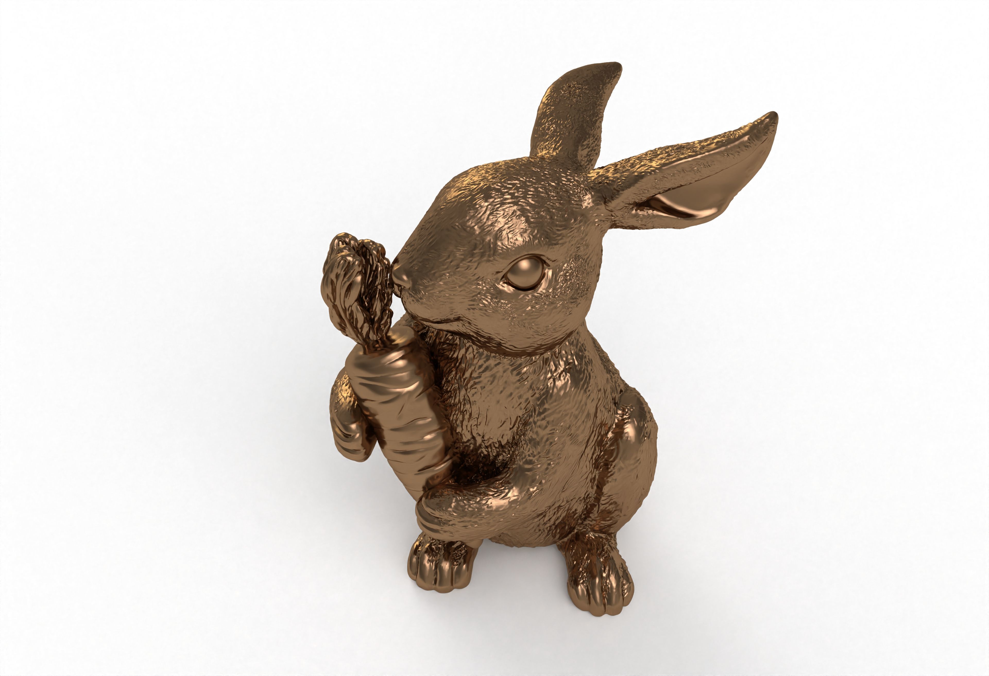 Bunny with Carrot Full 3d print model 3D print model_14