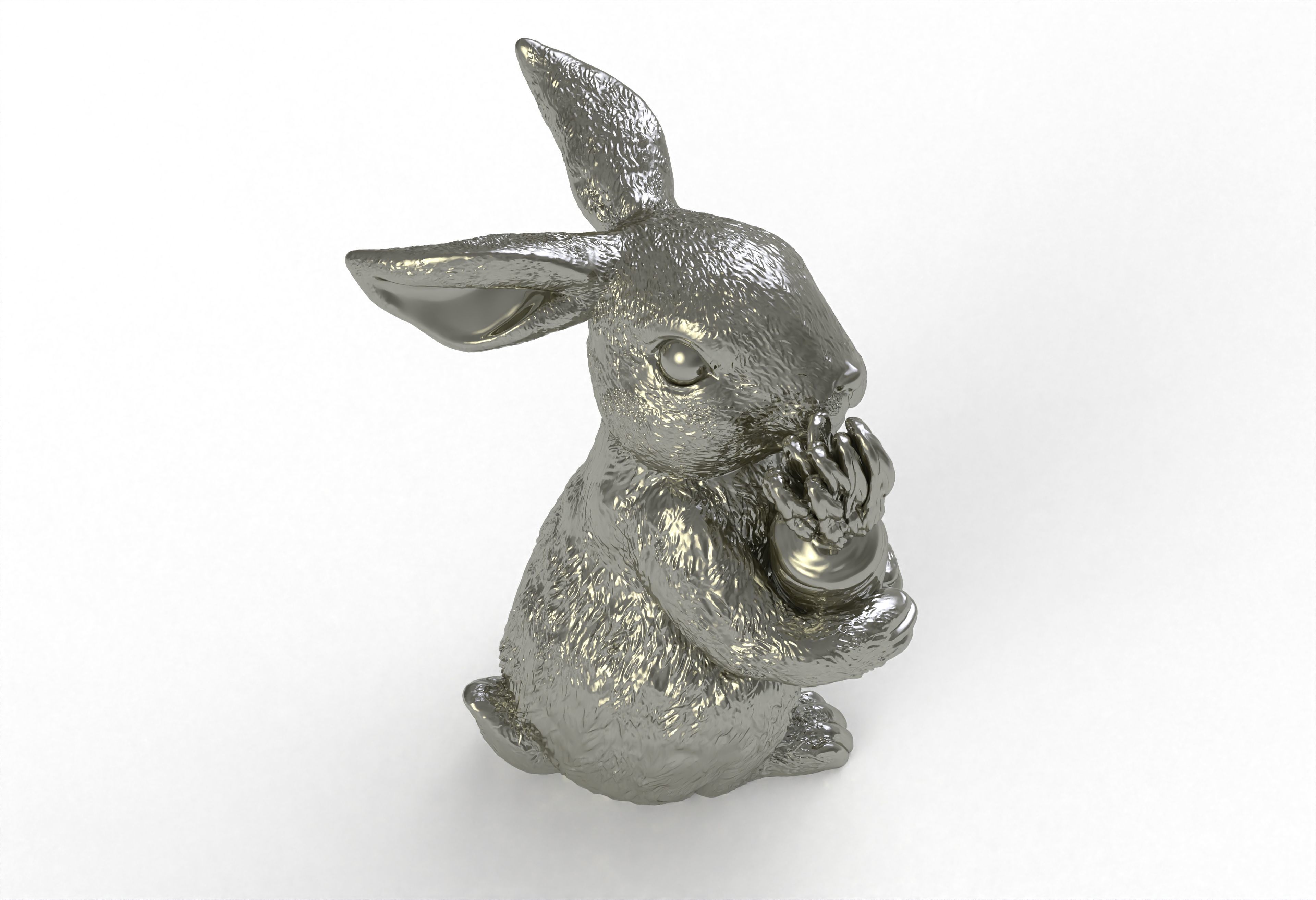 Bunny with Carrot Full 3d print model 3D print model_6