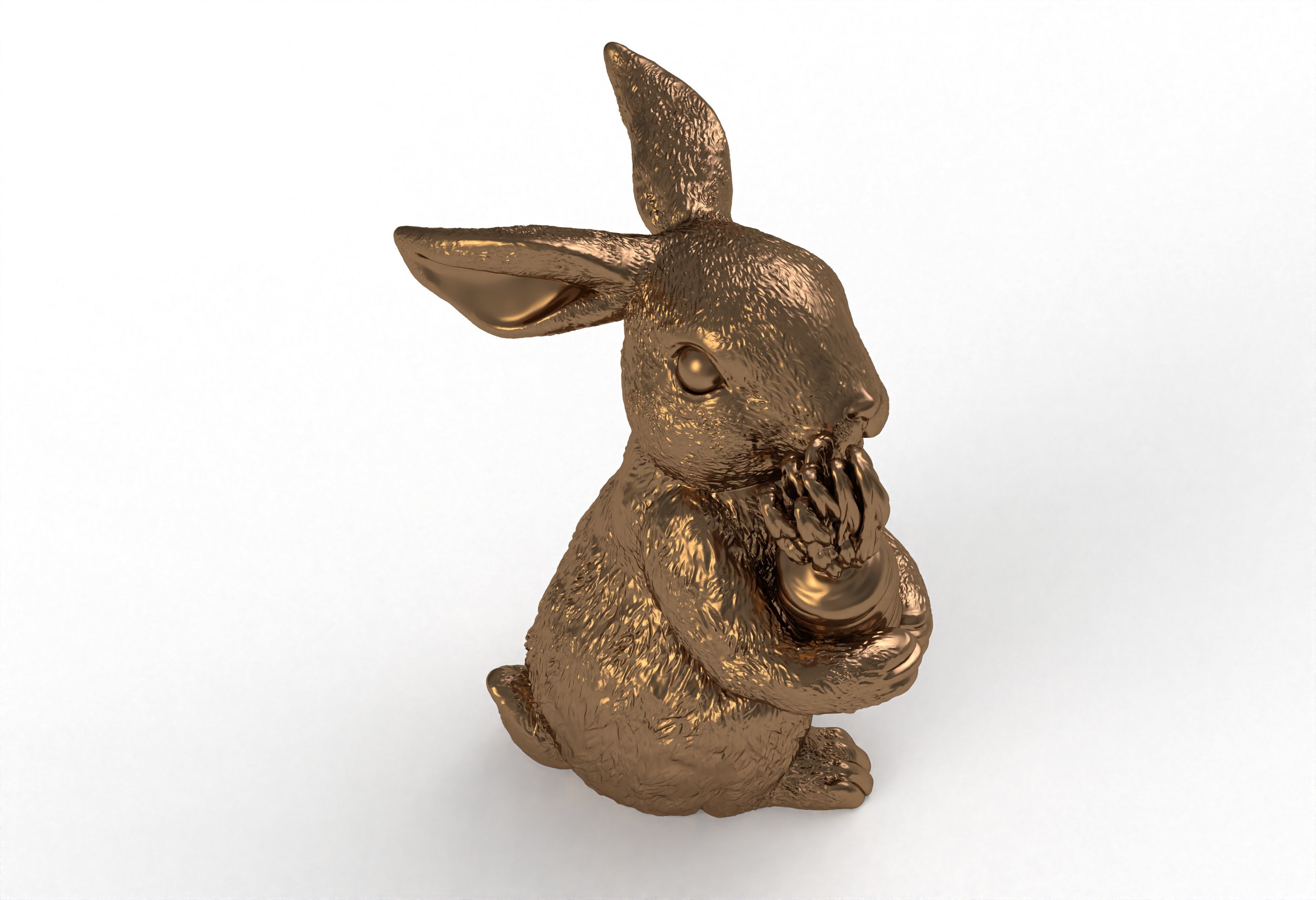 Bunny with Carrot Full 3d print model 3D print model_13