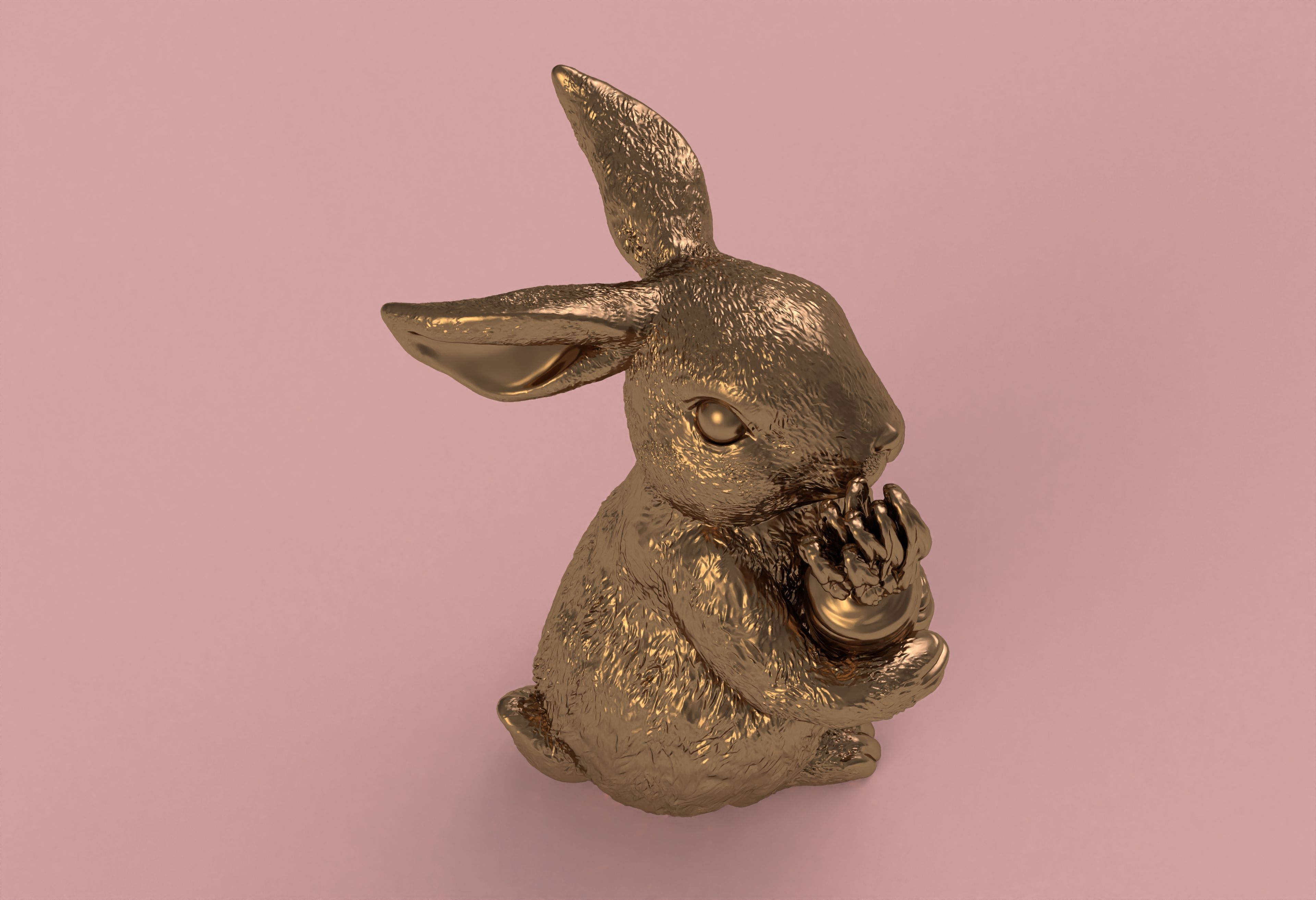 Bunny with Carrot Full 3d print model 3D print model_19