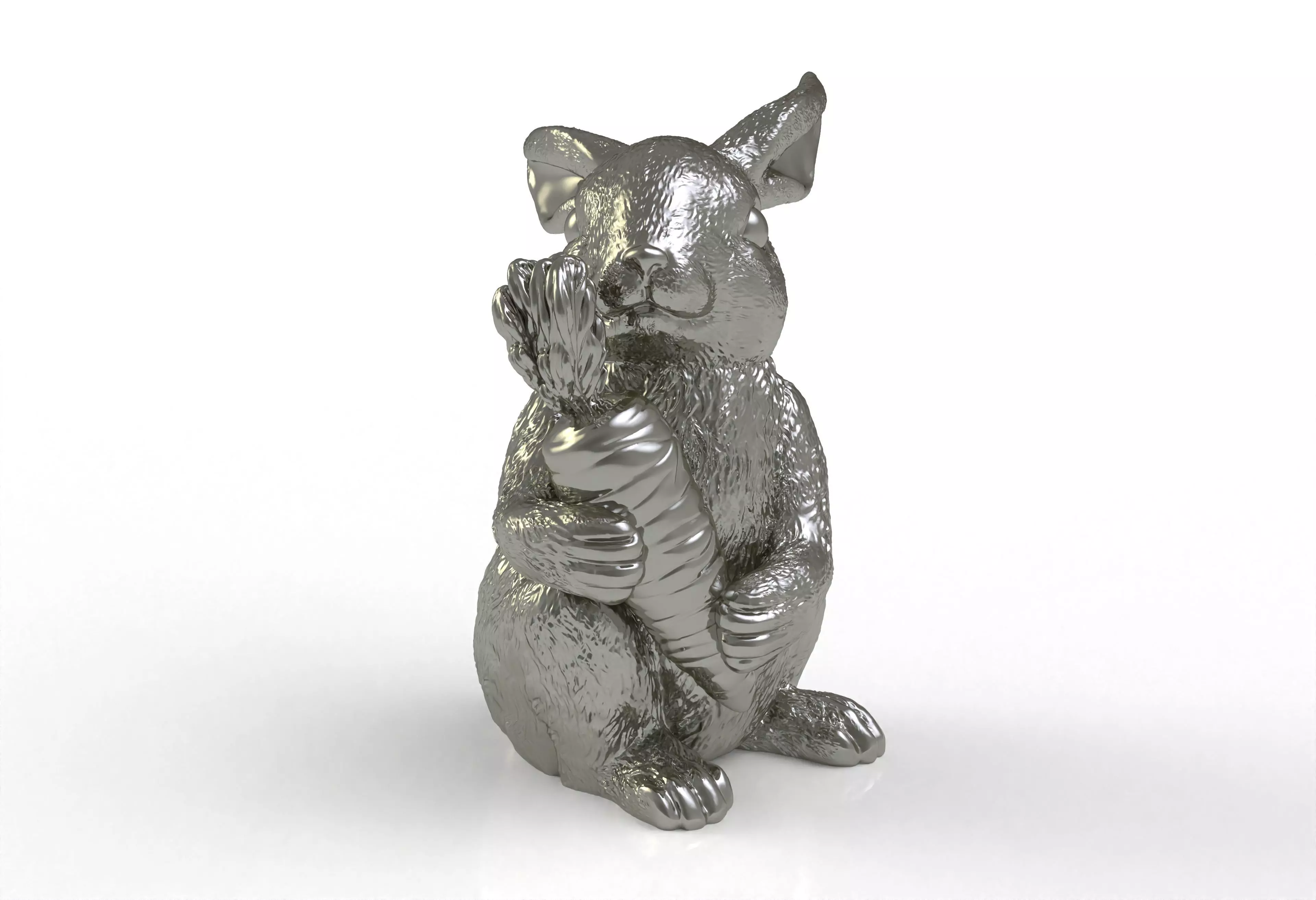 Bunny with Carrot Full 3d print model 3D print model_0