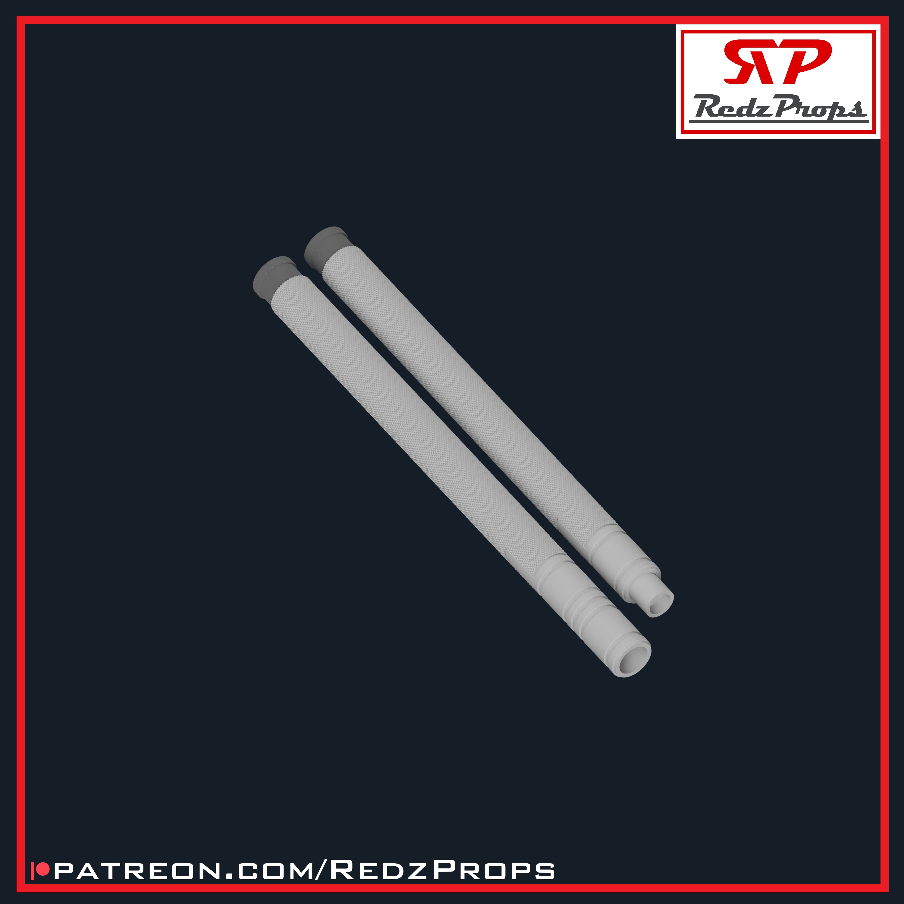 Daredevil Born Again Billyclubs and Holster 3D print model_10