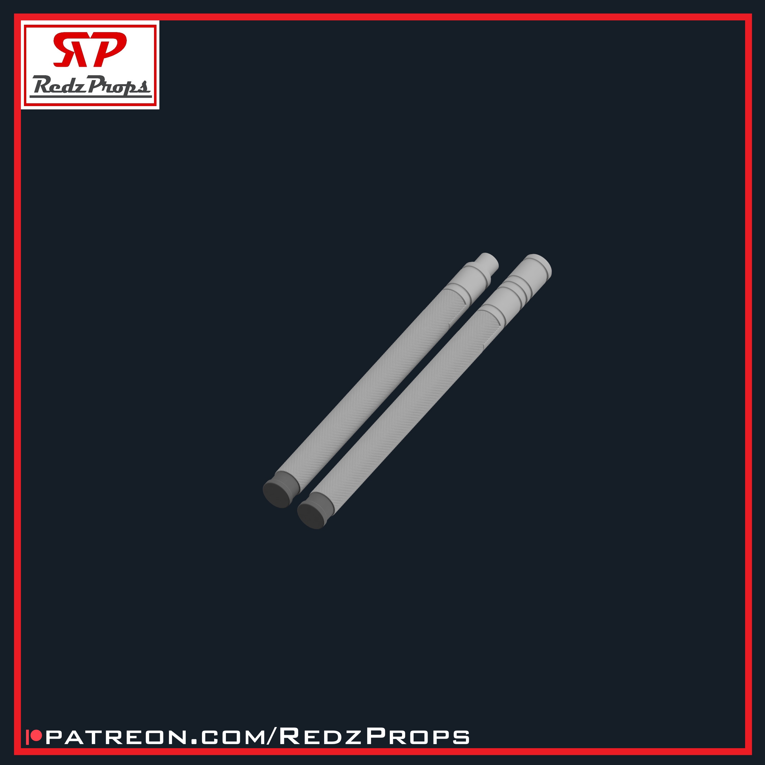 Daredevil Born Again Billyclubs and Holster 3D print model_8