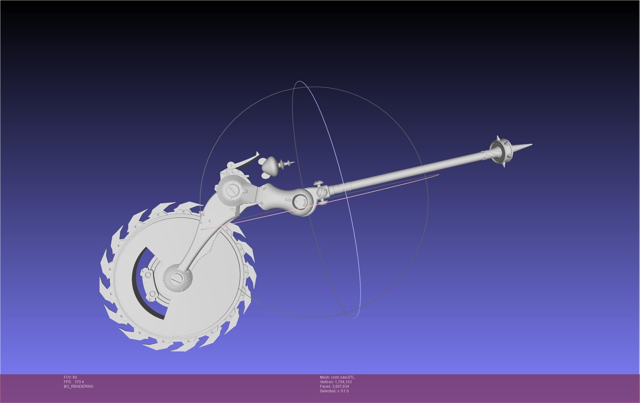 Zenless Zone Zero Corin Wickes Electric Saw 3D print model_7