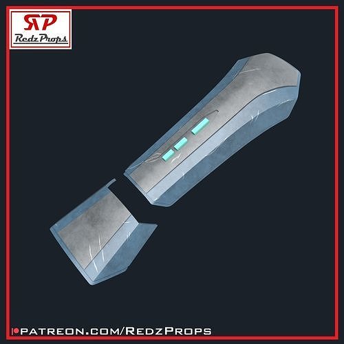 Ahsoka Forearm Armor Cosplay Prop 3D print model