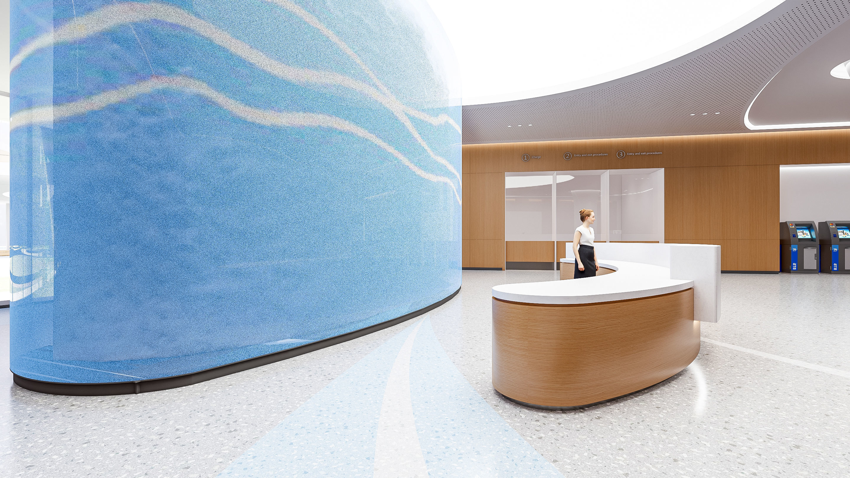 Hospital lobby reception hall 2 3D model_17