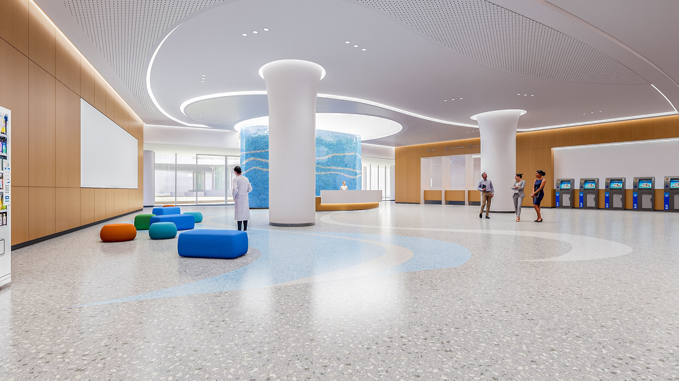 Hospital lobby reception hall 2 3D model_11