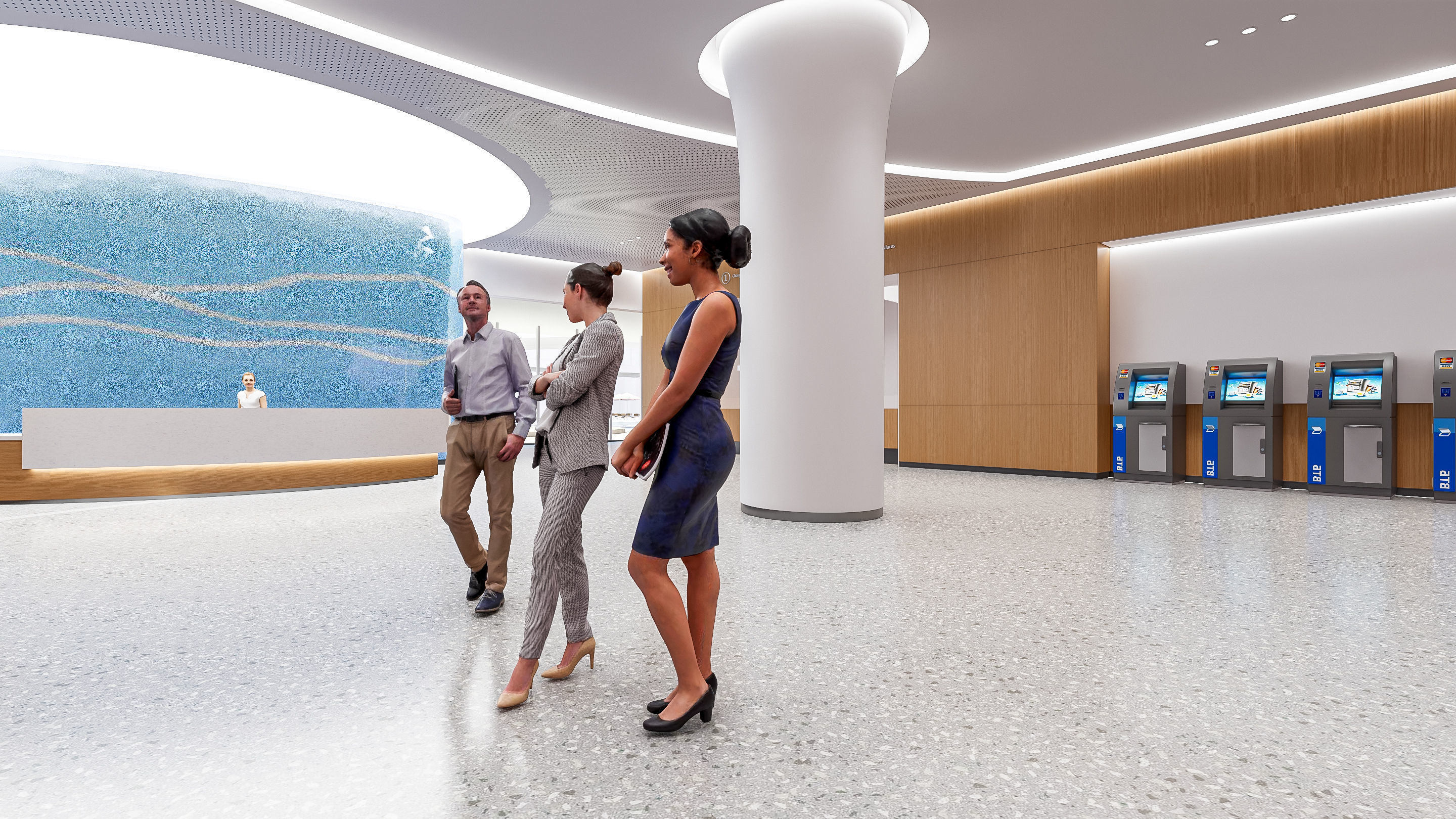 Hospital lobby reception hall 2 3D model_13